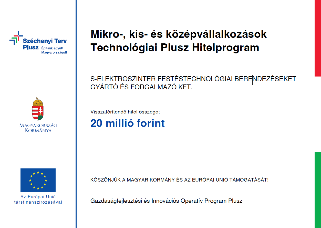 GINOP Plusz-1.4.3-24 „B” forgóeszköz hitel